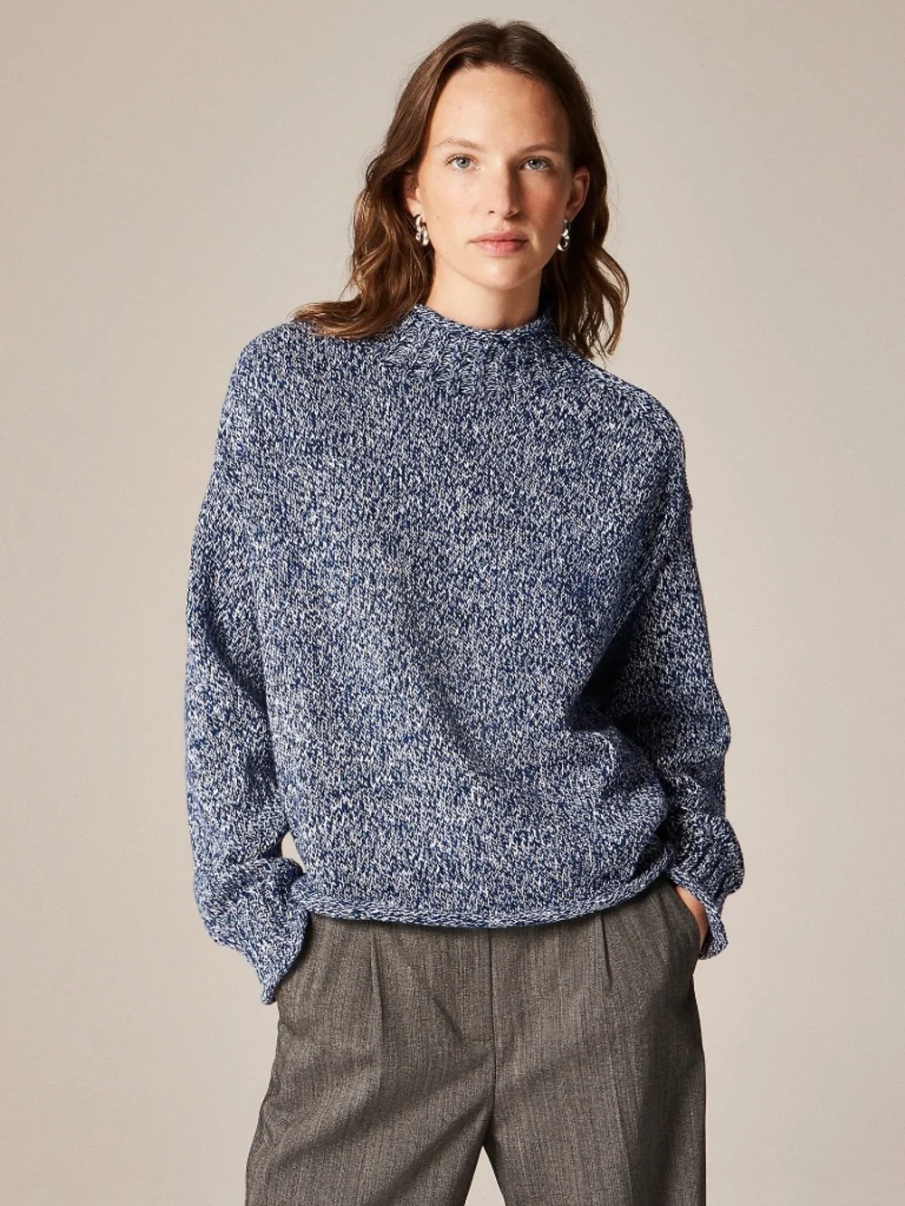 NWT J.Crew Marled 2025 Rollneck Sweater